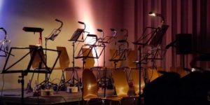 Bühne in der Aula des Goethe-Gymnasium