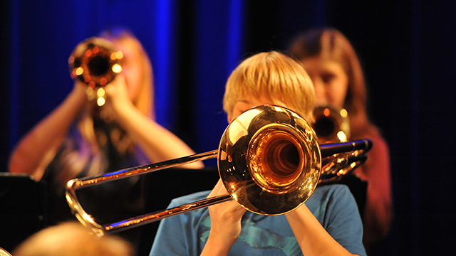 Posuane in der Bandschule des Goethe-Gymnasiums Wilmersdorf