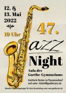 Flyer 47. Jazznight am Goethe-Gymnasium