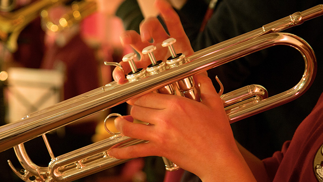 Trompetenunterricht in der Jazz-AG des Goethe-Gymnasiums