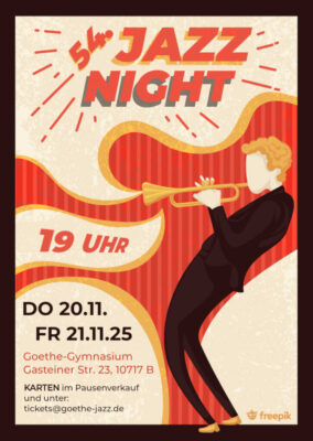 Flyer 54. Jazznight am Goethe-Gymnasium